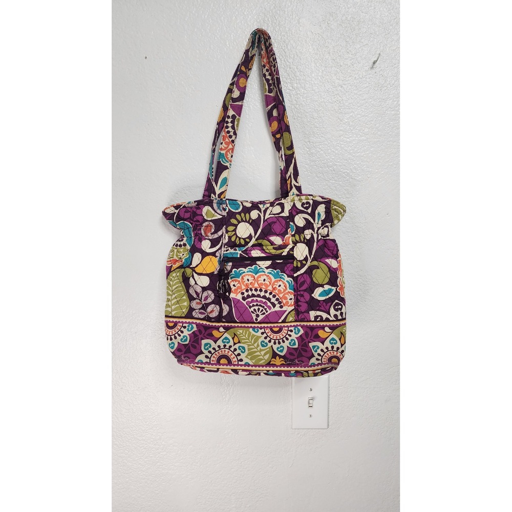 Vera Bradley Shoulder Bag Womens Medium Purple Floral good